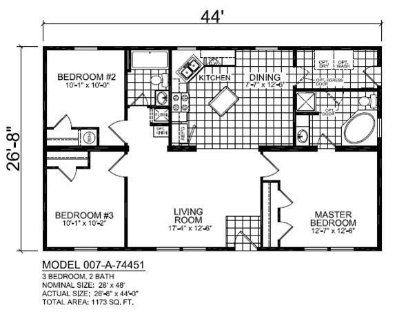 28x44 floor plan