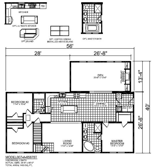 Ridge Crest Home Sales – A95678T floor plan