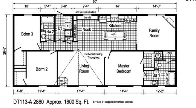 28x60 floor plan